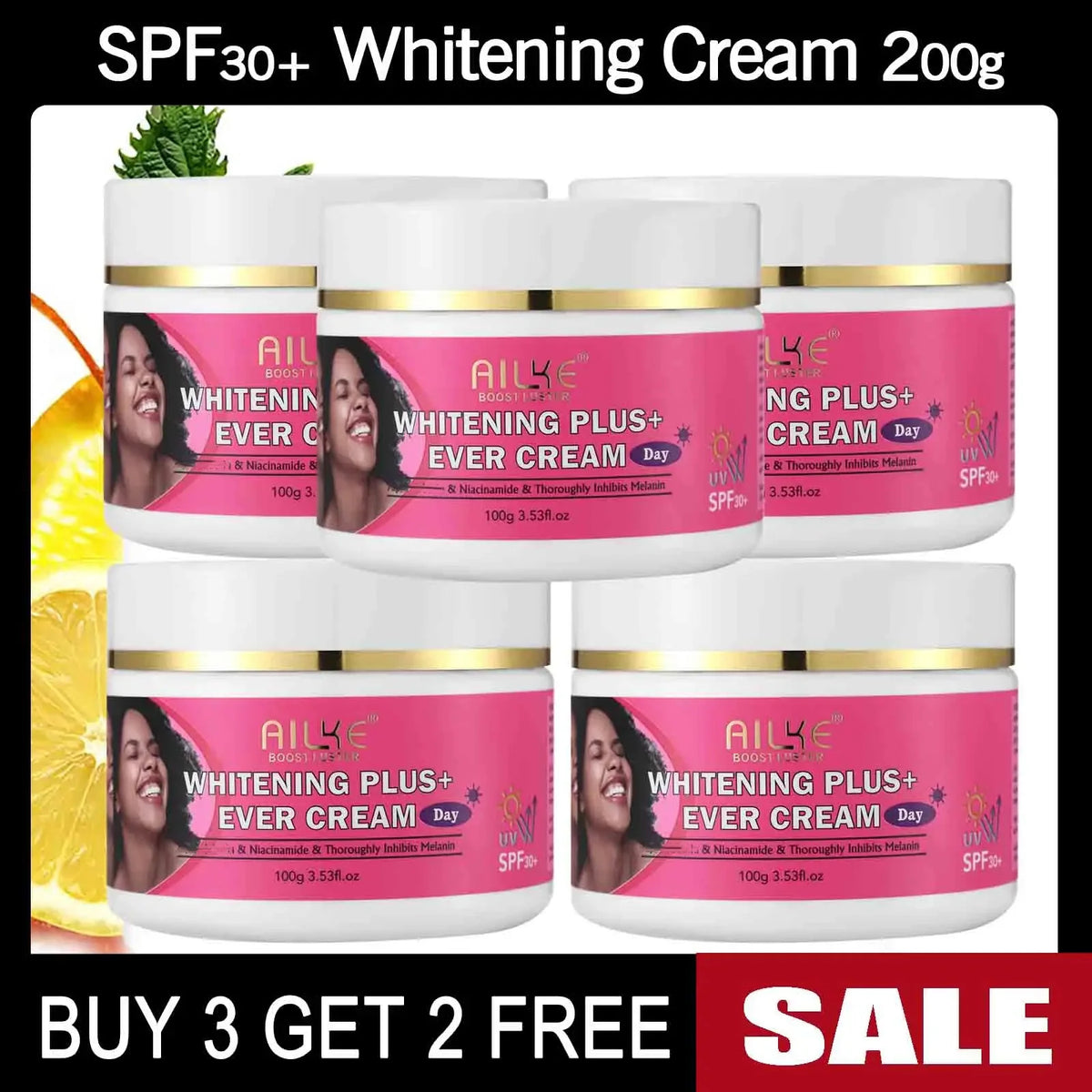 AILKE Natural Skin Brightening Cream Set For Dark Spots Treatment