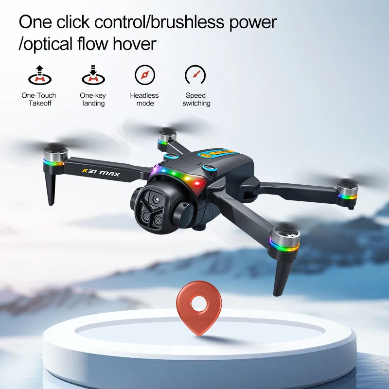 ZNLYRION Brushless Camera Drone With Screen Remote And Optical Flow