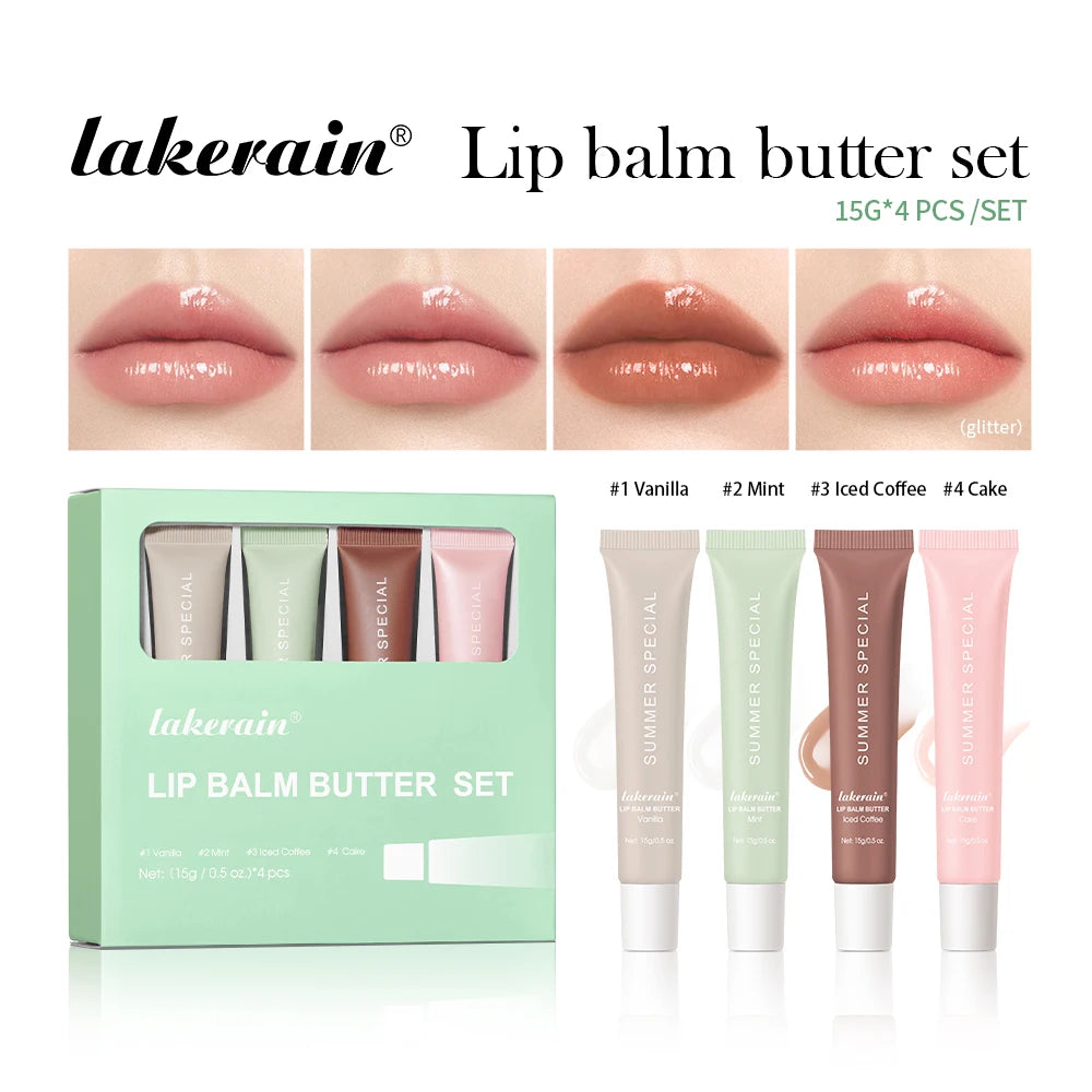 Ibcccndc Deep Moisturizing Mirror Lip Balm Butter Set