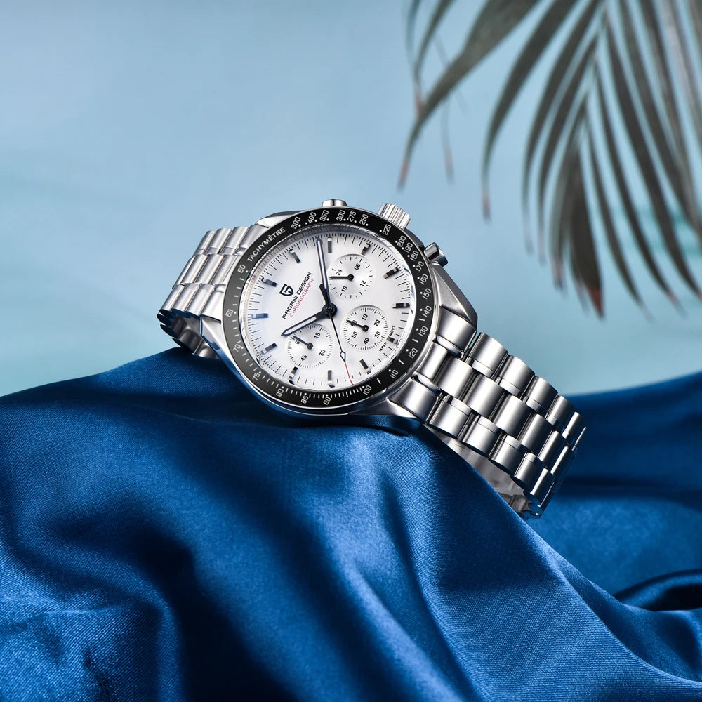 Pagani Design Stainless Steel Quartz Watch With Sapphire Glass