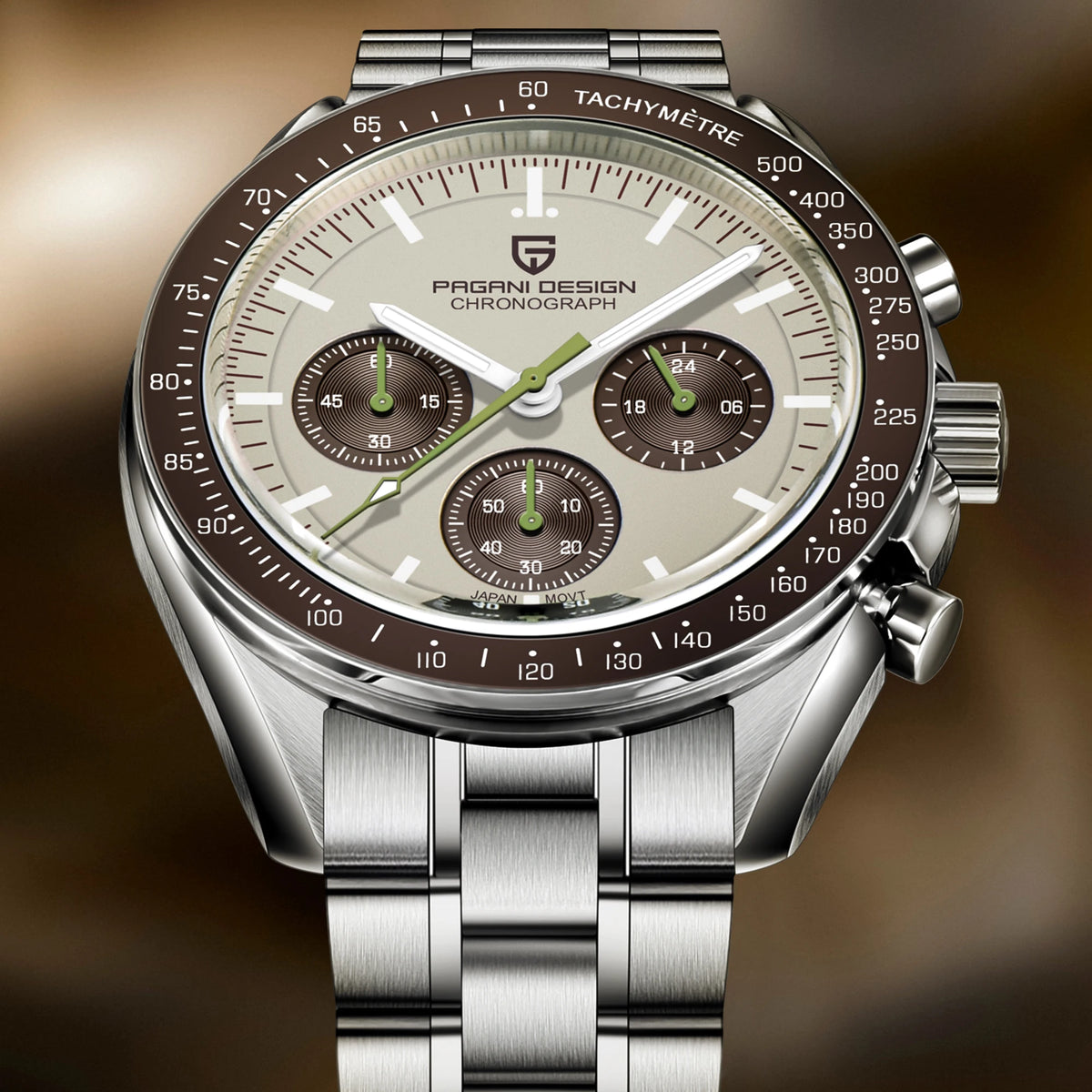 Pagani Design Men Sports Chronograph Quartz Watch With Sapphire Crystal