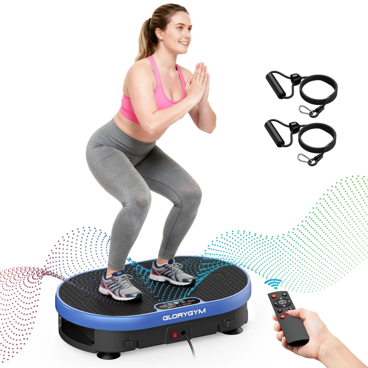 LED Display Vibration Plate Exercise Machine Whole Body Workout Power Vibrate Platform for Lymphatic Drainage Fitness Equipment