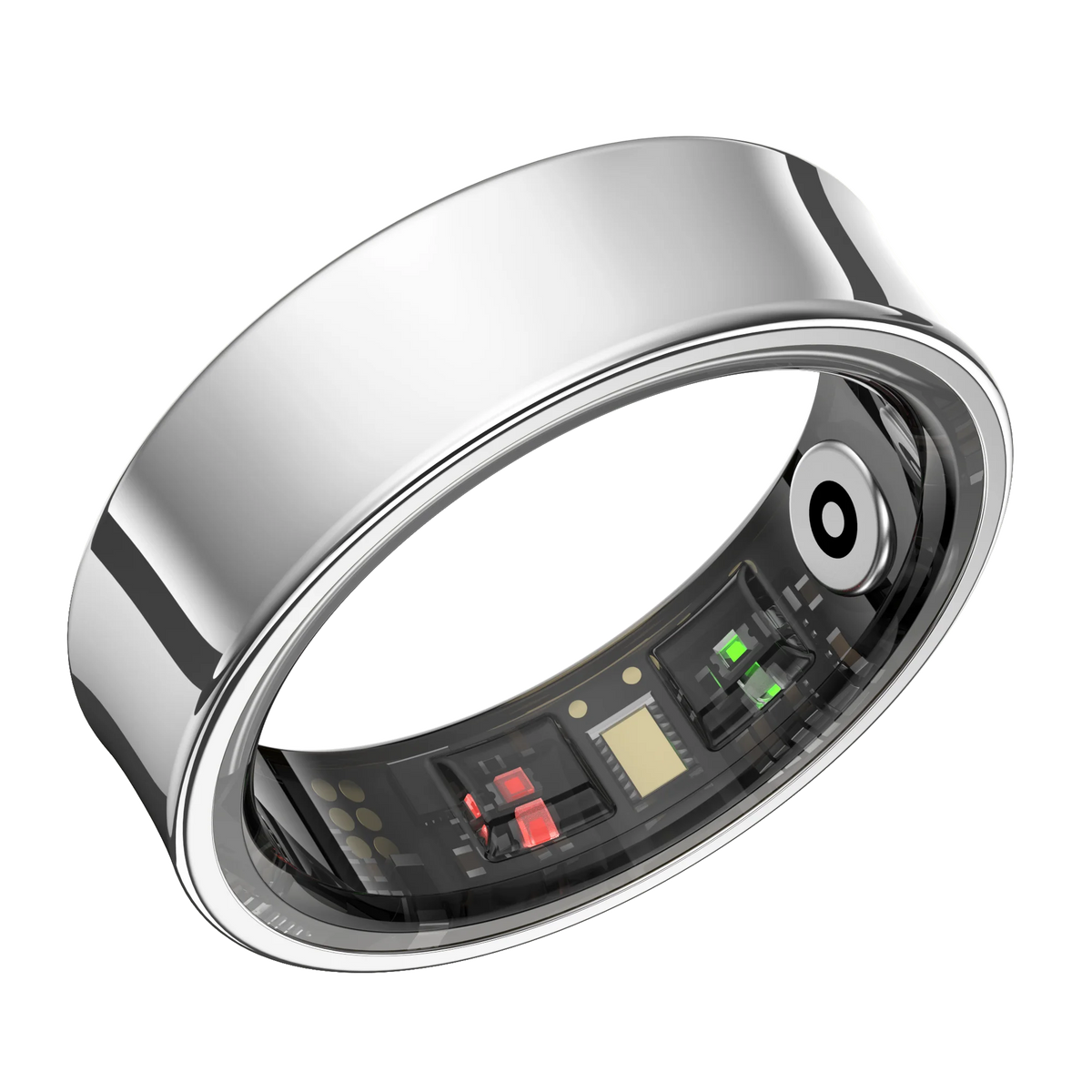 Smart Health Ring Body Temp Heart Rate Blood Oxygen Sleep Monitor 5ATM Waterproof Bluetooth 5.2 with Charging Case QRing APP