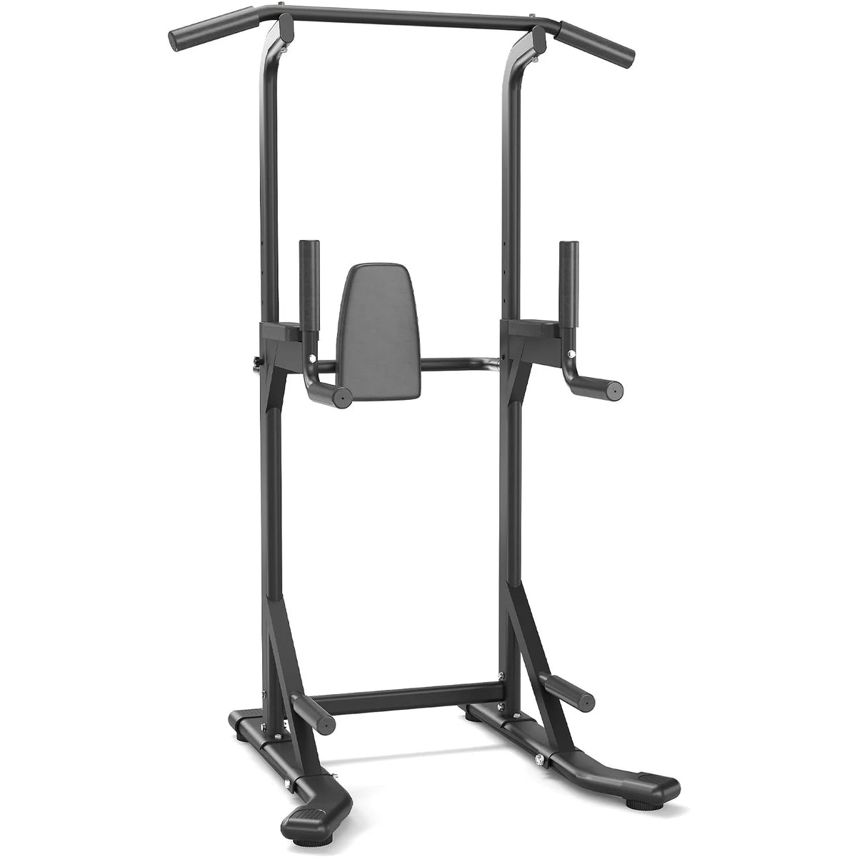 Power Tower Pull Up Bar for Home Gym, 450lbs Heavy Duty Capacity, Multi-Function Dip Station with Adjustable Height, Full Body Strength Training Equipment for Pull-Ups, Dips, Leg Raises, Carbon Steel Fitness Rack