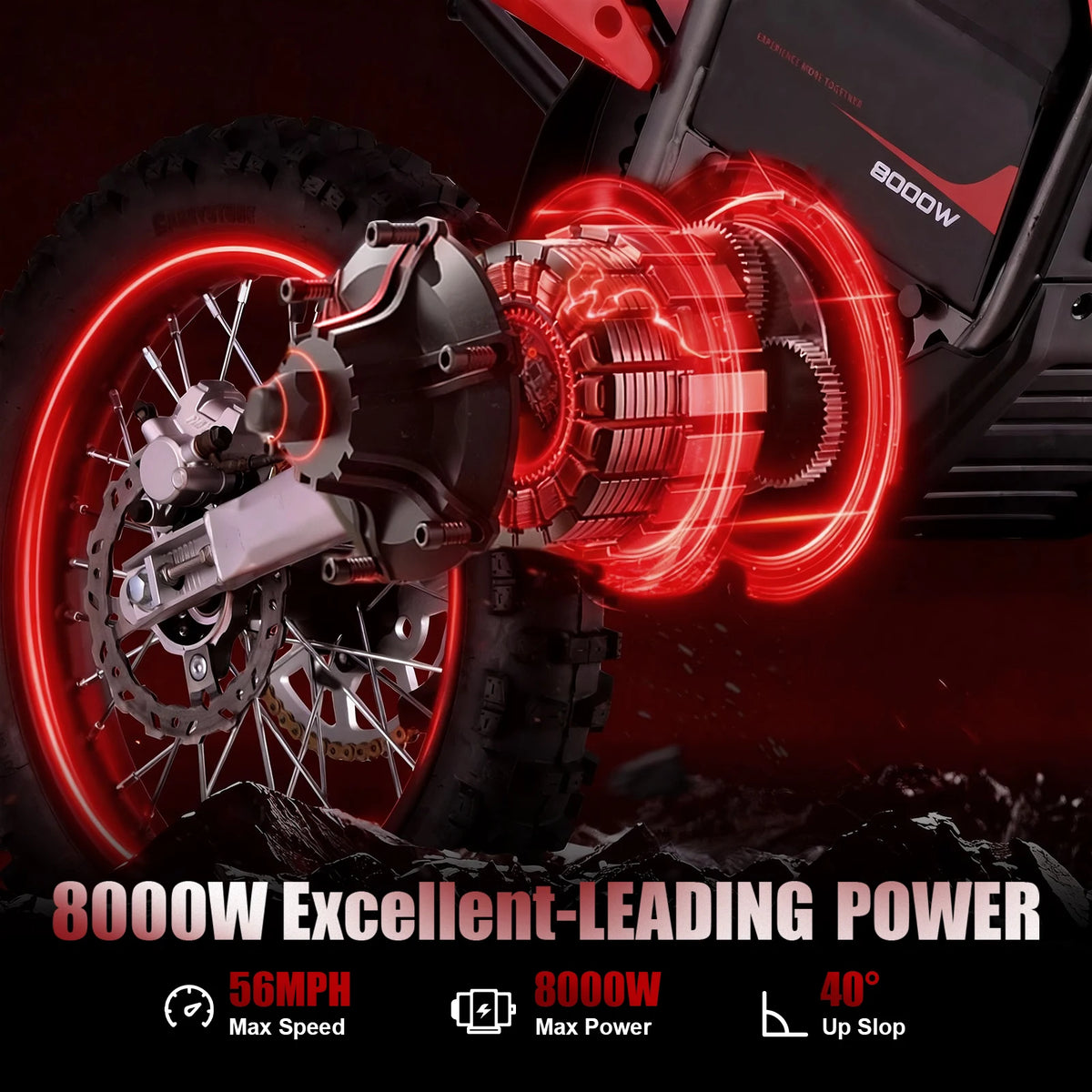 Kooz HP131EL High Power Electric Dirt Bike For Adults