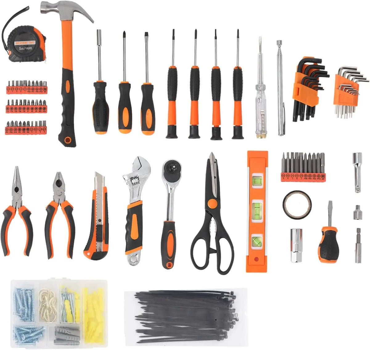Tacleekii Household Hand Tool Set For Home Repairs And Workshop