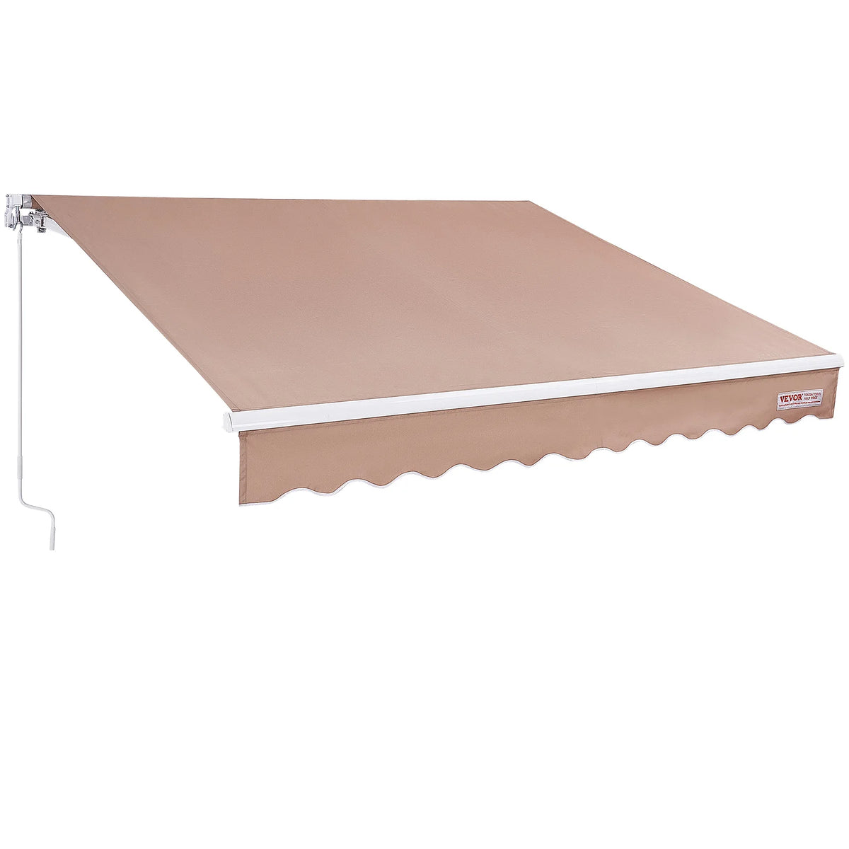 SucceBuy Manual Retractable Patio Awning Sun Shade Shelter