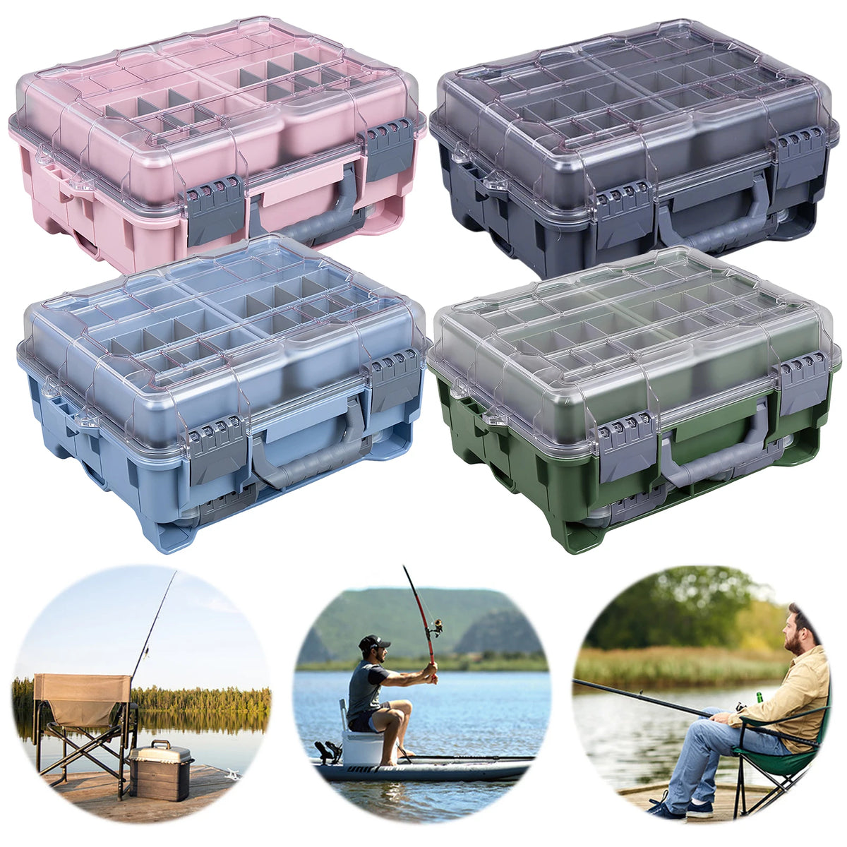 Universal Fishing Tackle Box Tackle Storage and Tool Organization for Men Women Xmas Surprise Fishing Gifts