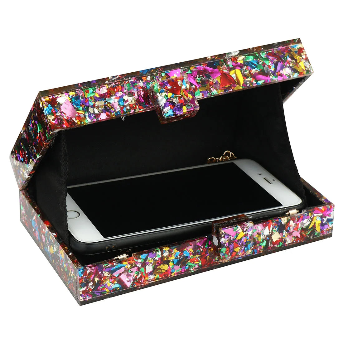 Acrylic Luxury Chain Handbag For Women Box Clutch Evening Bags Party Shoulder Crossbody Bags Dinner Dress Purses Festival Gifts