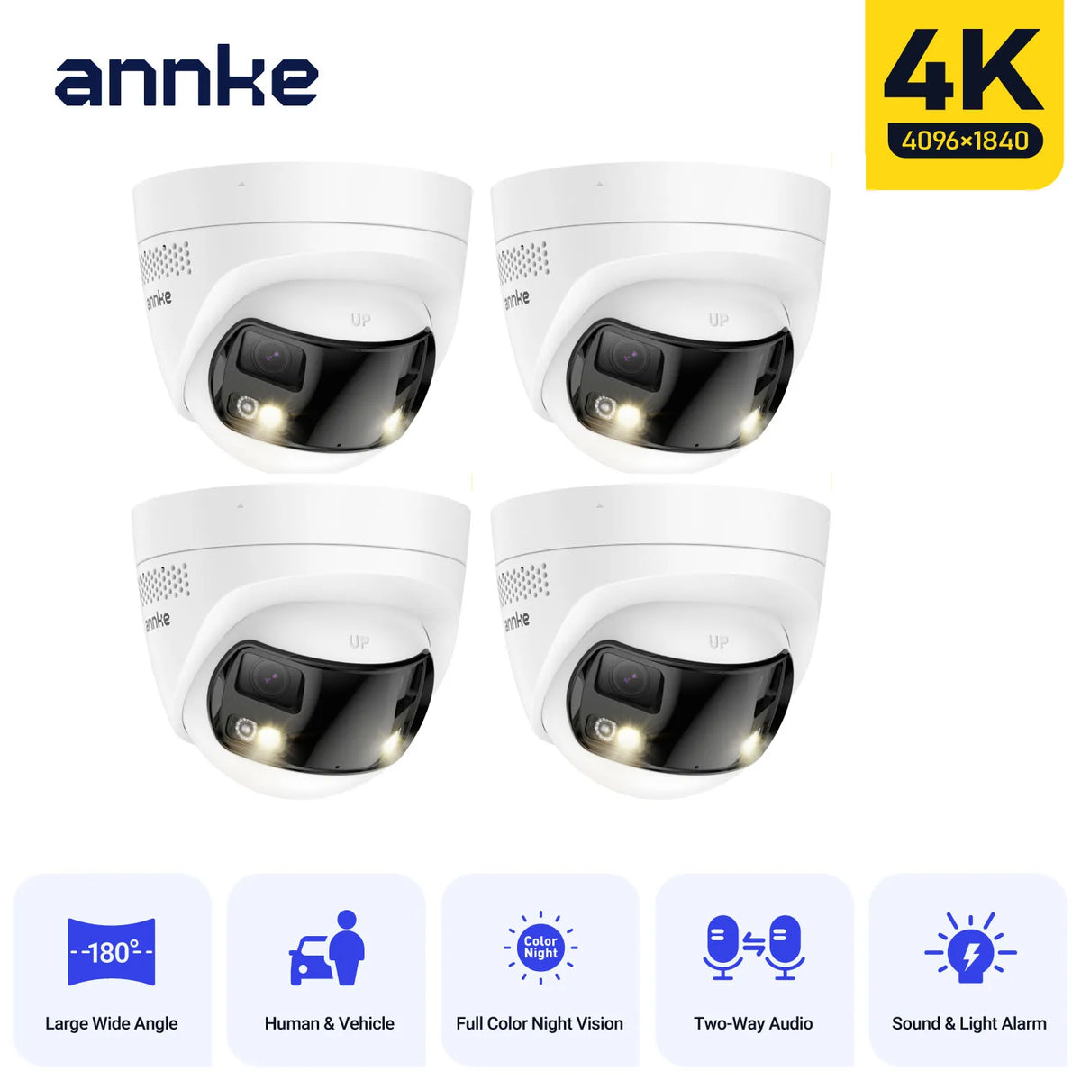 Annke 4K 8MP Dual Lens Outdoor PoE Video Security Camera