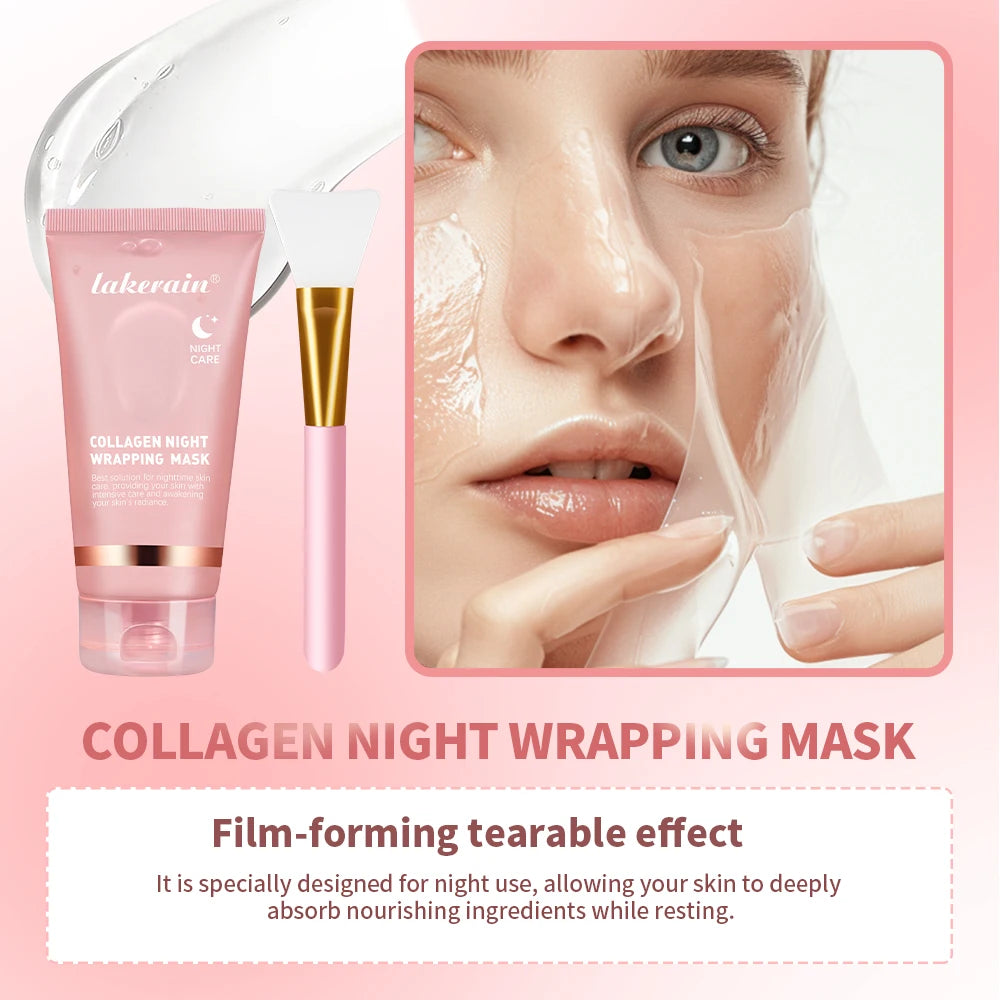 Ibcccndc Collagen Overnight Peel Off Facial Mask Hydration Tightening