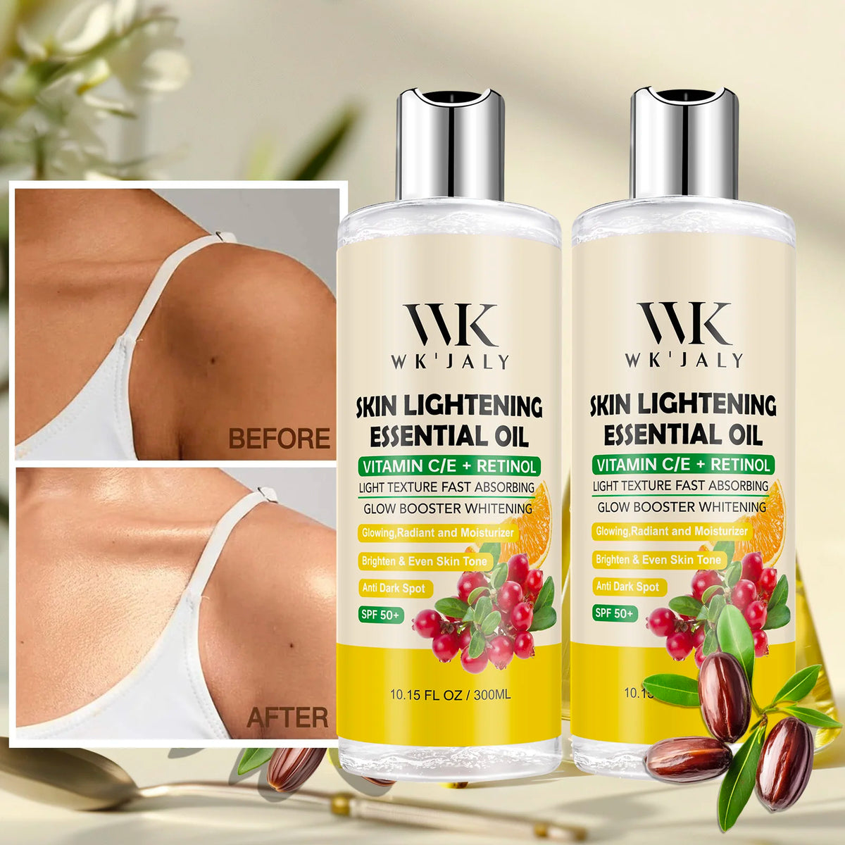 WK JALY Lightening Body Oil Deeply Hydrates And Brightens Skin