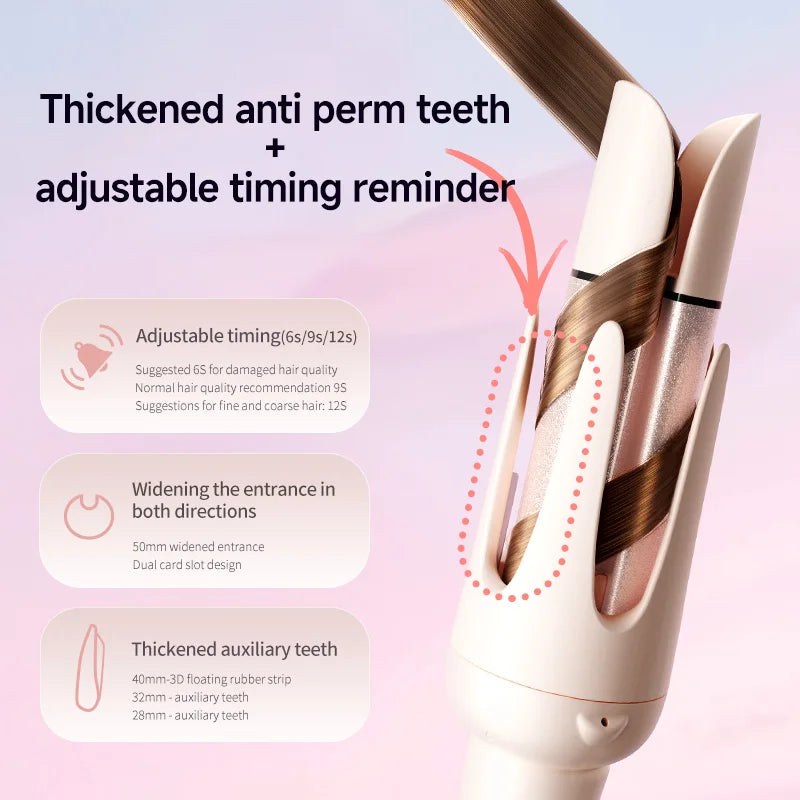 Minhuang Automatic Curling Iron Negative Ion Smart Temperature Wand