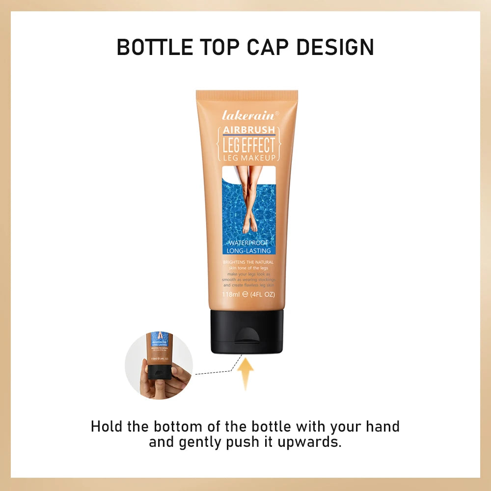 3colors Leg Makeup Moisturizing Liquid Body Foundation Fake Tan Cream Tanning Body Waterproof Long-lasting Lotion Even Skin Tone