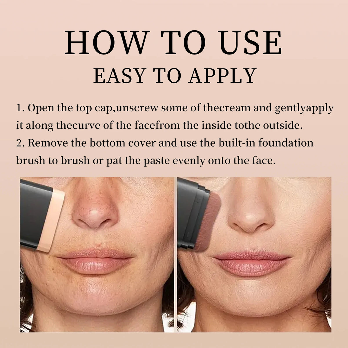 O'cheal Two In One Concealer Foundation Stick Facial Matte Waterproof Bronzer Contouring Face Coverage Moisturizing Makeup Cream