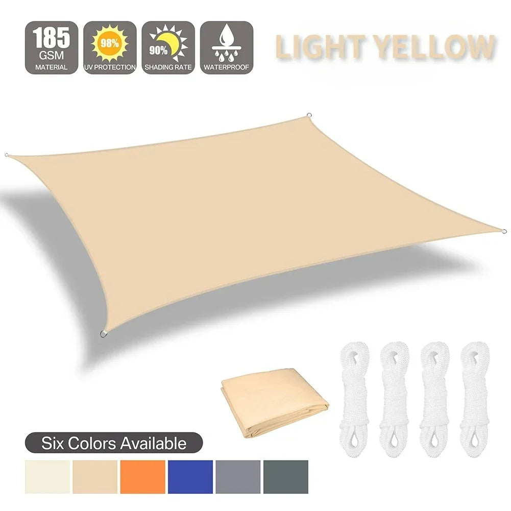 Waterproof Outdoor Shade Sail Canopy For Patio Garden Protection