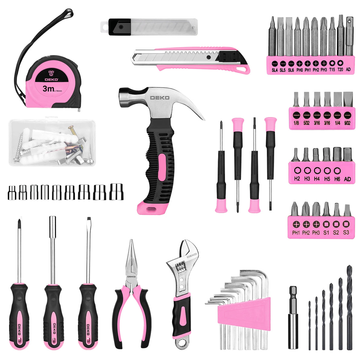 DEKO Cordless Drill Power Tool Combo Kit For Home DIY