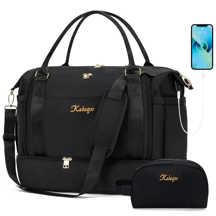 Large Capacity Travel Gym Bag Short-distance Luggage Portable Fitness Bags Shoulder Crossbody Handbags Women's Sports Waterproof
