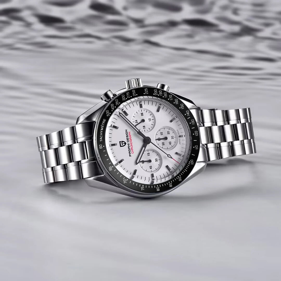 Pagani Design Stainless Steel Quartz Watch With Sapphire Glass