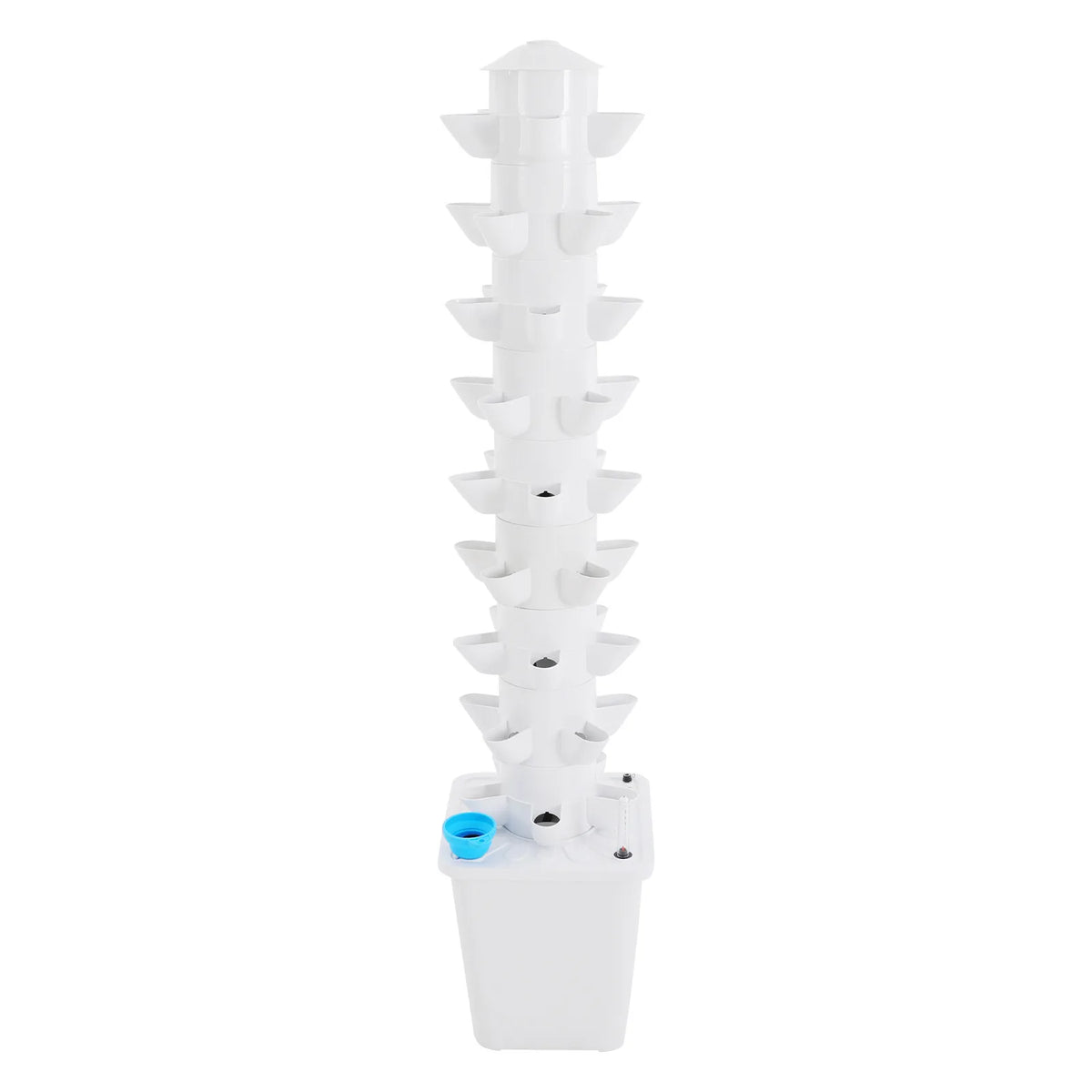 Hydroponic Growing Kit 9-Tiers Vertical Growing Kit Freestanding With Power Adapter