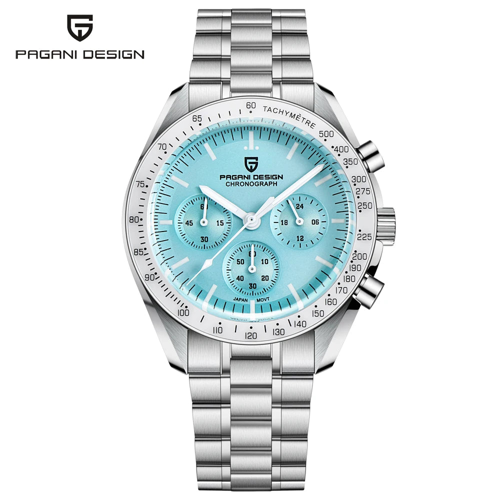 Pagani Design Stainless Steel Quartz Watch With Sapphire Glass