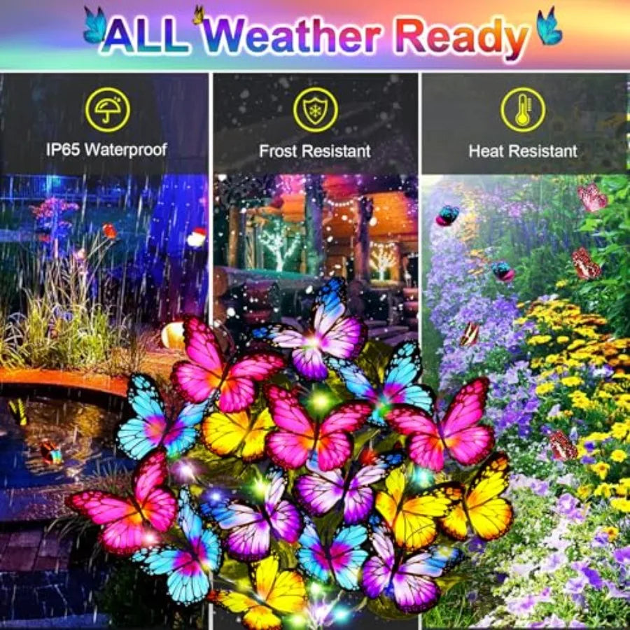 Solar Garden Solar Outdoor Waterproof Solar with New Upgraded 1 LED 8 s Outdoor Solar for Yard Outside Garden Pathway Decor Gif