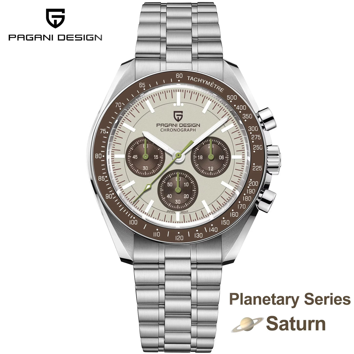 Pagani Design Men Sports Chronograph Quartz Watch With Sapphire Crystal