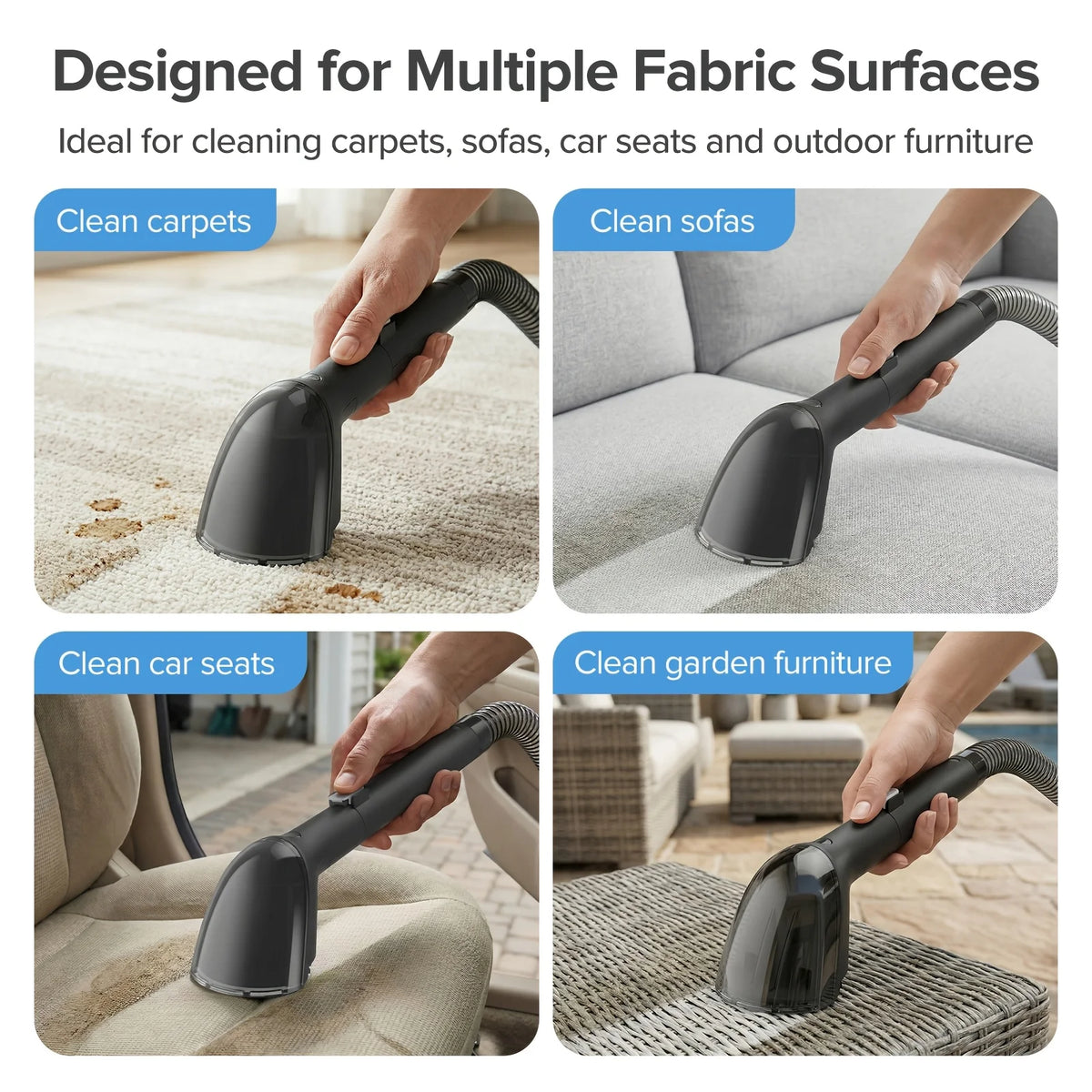 Lubluelu V2 Portable Carpet And Upholstery Spot Cleaner