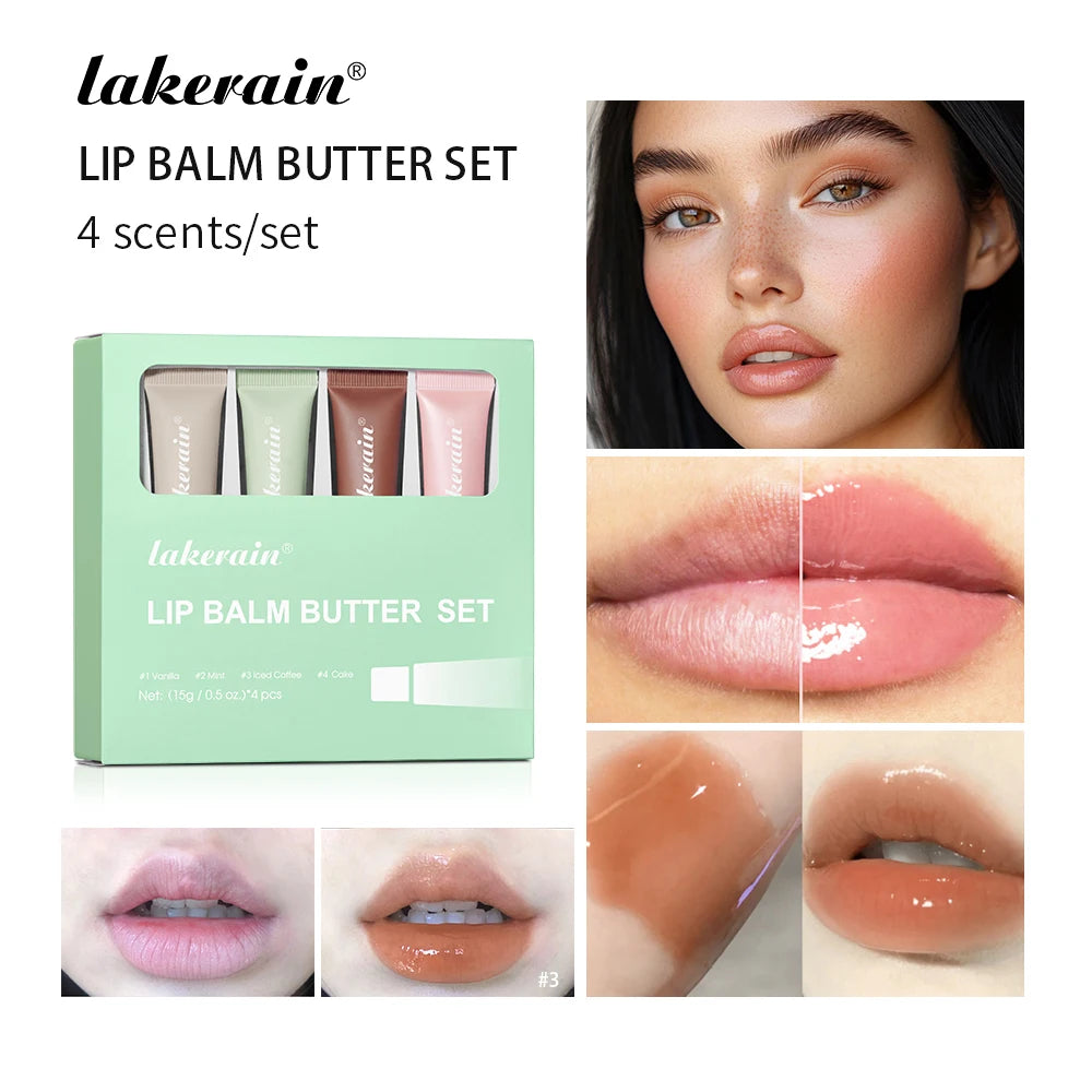 Ibcccndc Deep Moisturizing Mirror Lip Balm Butter Set