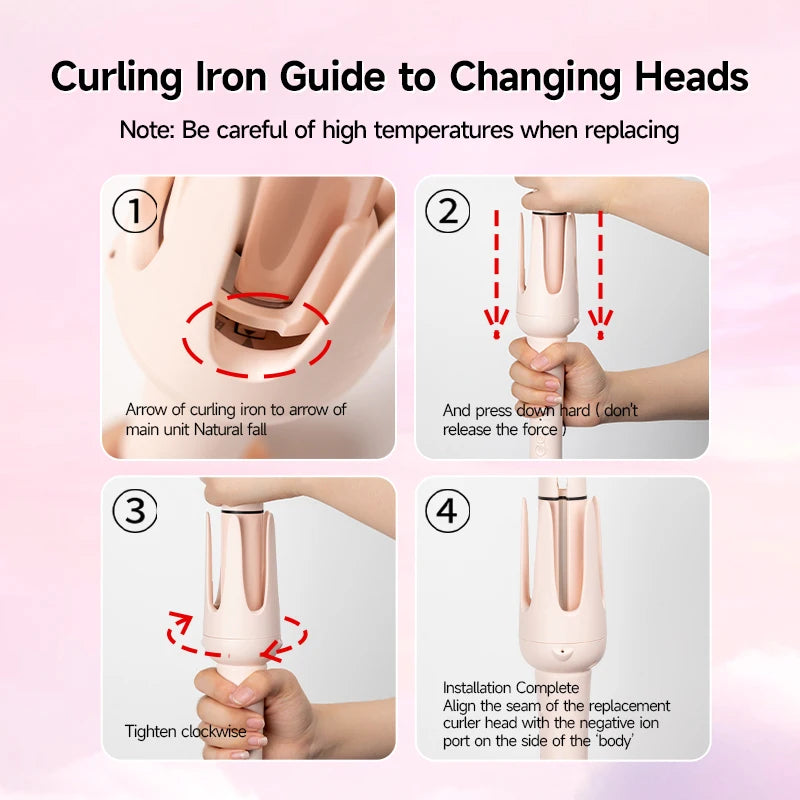 Minhuang Automatic Curling Iron Negative Ion Smart Temperature Wand