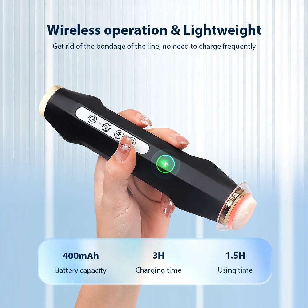 Iebilif Led Oxygen Bubble Pen Facial Massager For Skin Rejuvenation