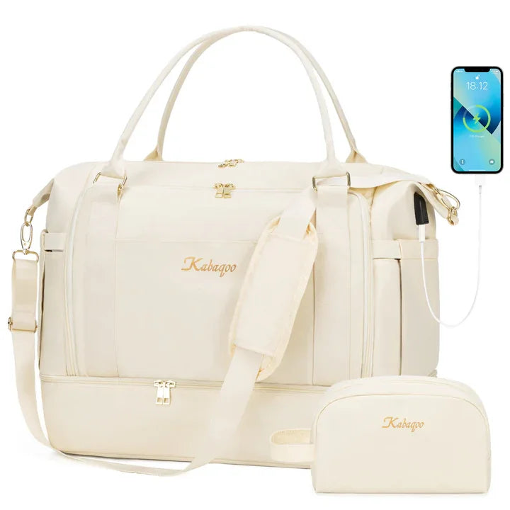 Large Capacity Travel Gym Bag Short-distance Luggage Portable Fitness Bags Shoulder Crossbody Handbags Women's Sports Waterproof