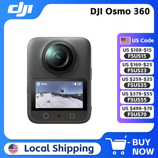 DJI Osmo 360 1-Inch 360° Imaging Native 8K 360° Video 4K/120fps & 170° Boost Video Original Brand in Stock