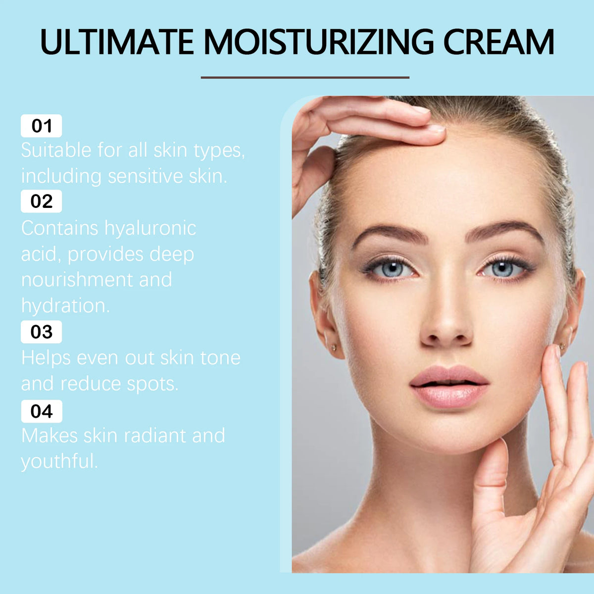 Hoygi Centella Moisturizing Cream With Hyaluronic Acid For Face