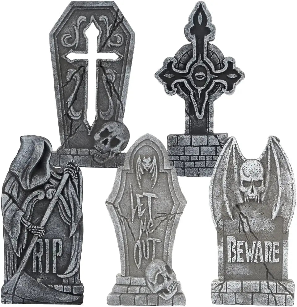 Halloween Outdoor Tombstone Decorations With Stakes For Yard