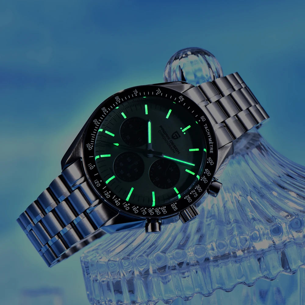 Pagani Design Men Sports Chronograph Quartz Watch With Sapphire Crystal