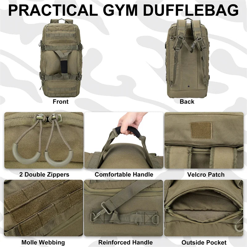 LQARMY Outdoor Tactical Polyester Hiking Travel Backpack