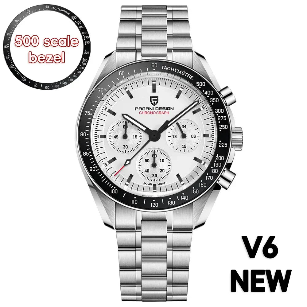 Pagani Design Men Sports Chronograph Quartz Watch With Sapphire Crystal