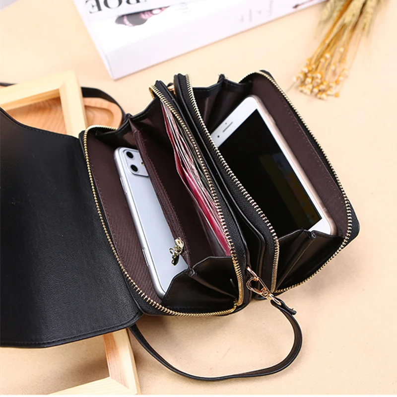 2PC(1PC Messenger Bag+1 Pair Earrings )Women's Small Shoulder Crossbody Bag and Elegant Long Drop Earrings,Hollow Butterfly Tassel Earrings,Bohemian Style, Mobile Phone Card Wallet Bag,Casual Handbag for Party Birthday,Daily