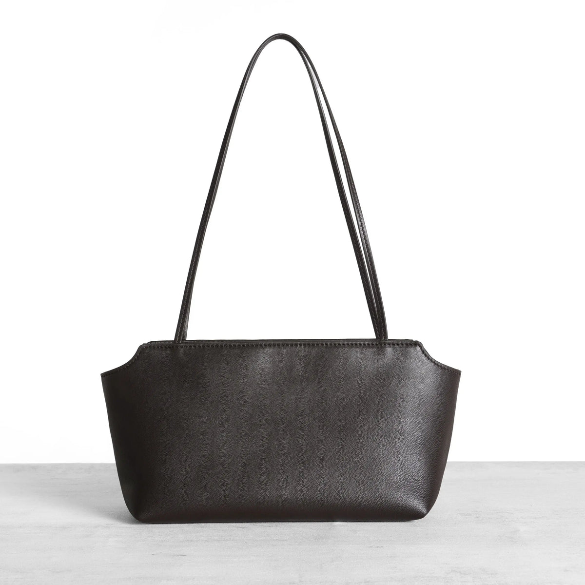 Row Terrasse Style Water Dyed Lambskin Top‑Handle Bag Women Elegant Underarm Shoulder Purse Luxury Commuter Daily Handbag for Ladies