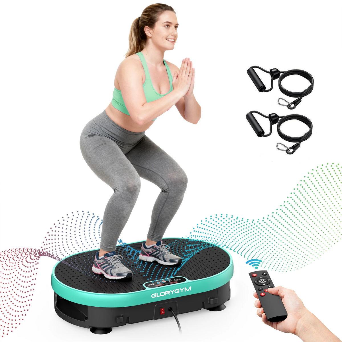 LED Display Vibration Plate Exercise Machine Whole Body Workout Power Vibrate Platform for Lymphatic Drainage Fitness Equipment