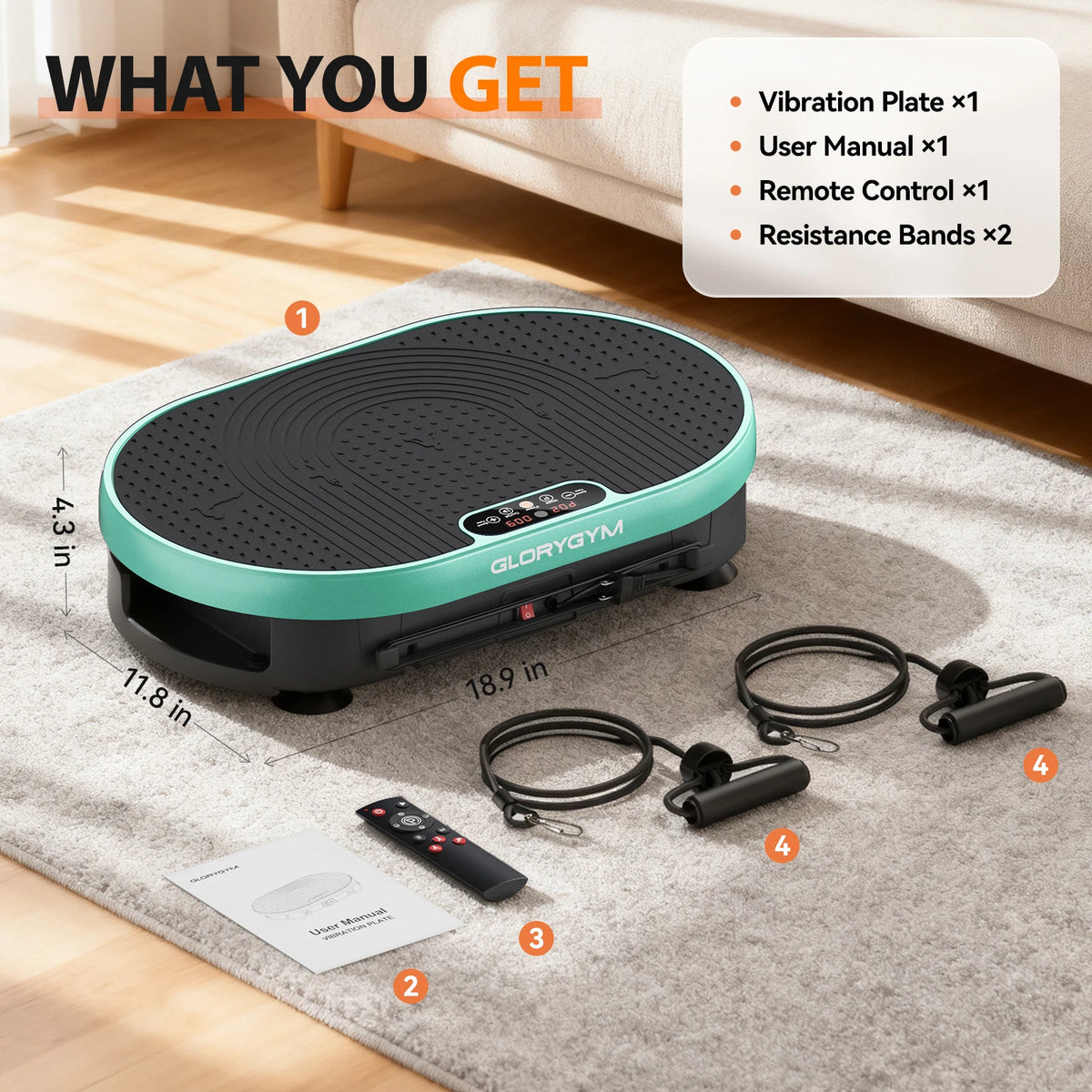LED Display Vibration Plate Exercise Machine Whole Body Workout Power Vibrate Platform for Lymphatic Drainage Fitness Equipment