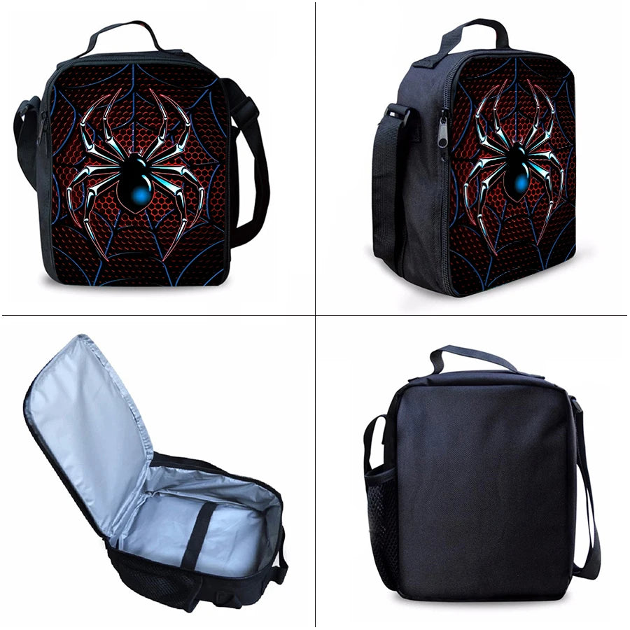 Children 3D Animated Spider Pattern School Backpack