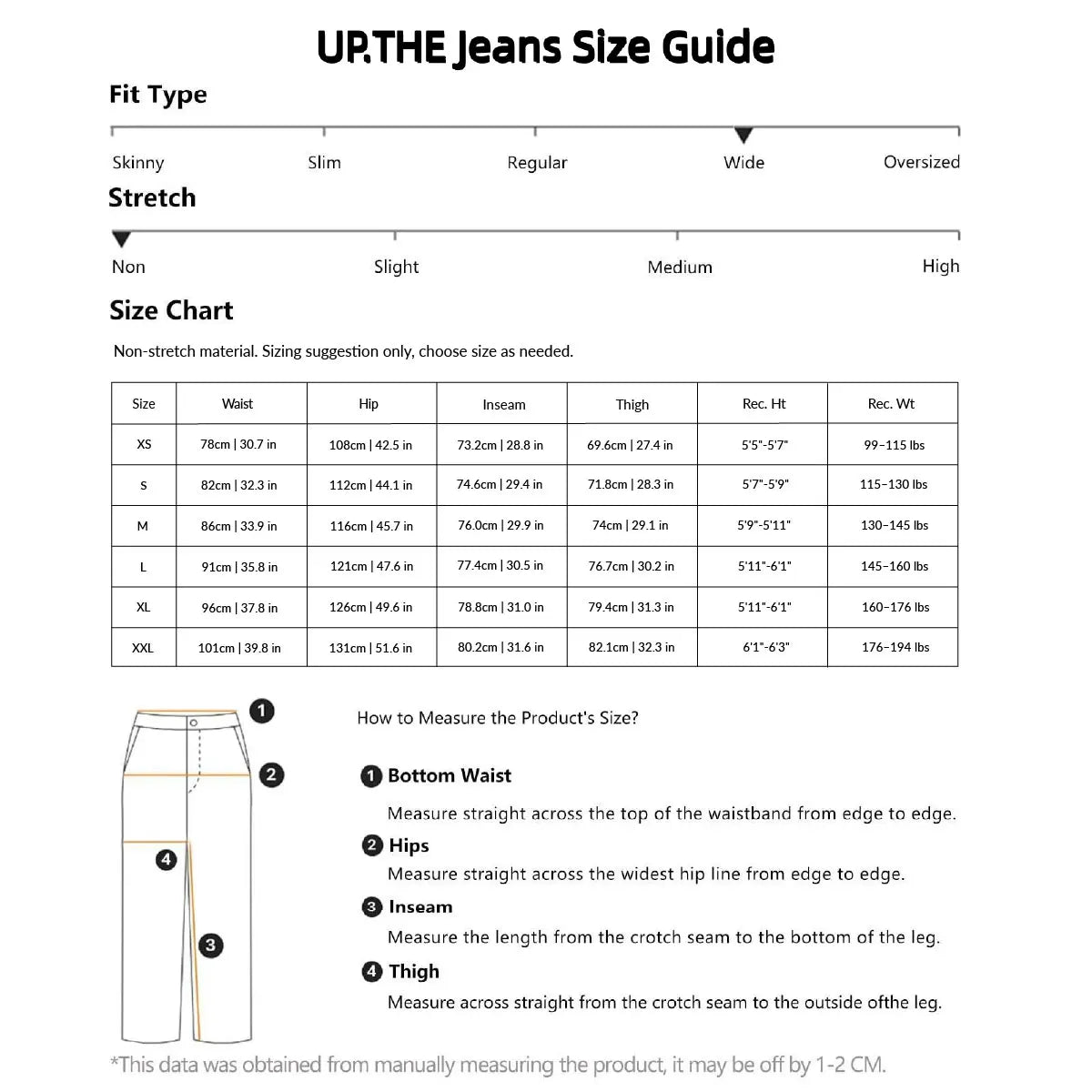 UP.THE Men Dark Raw Denim Baggy Wide Leg Jeans, Y2K Oversized Loose Curved Spliced Eyelet Denim Pants, Industrial Streetwear Trousers for Daily Outfits