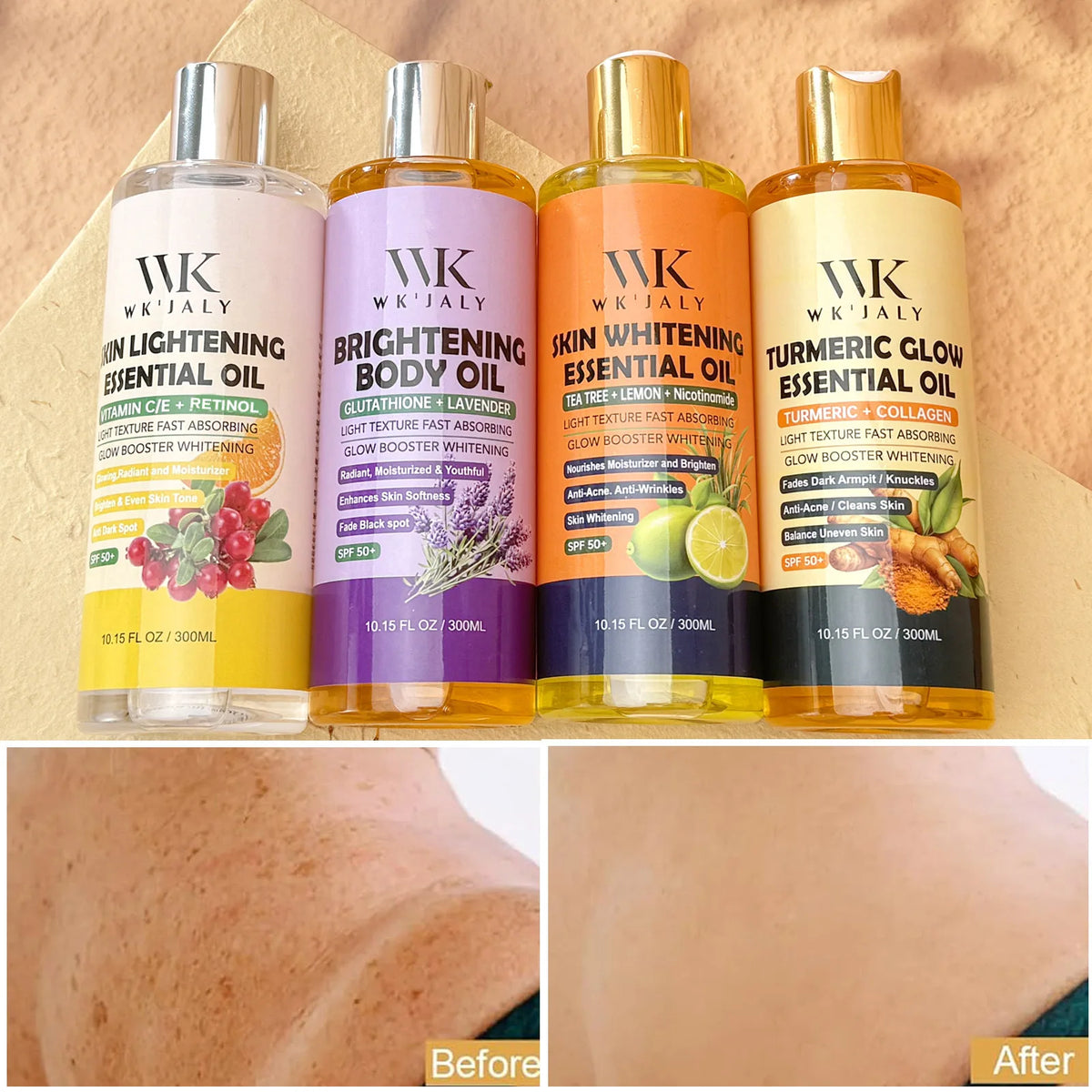 WK JALY Lightening Body Oil Moisturizes And Reduces Dark Spots