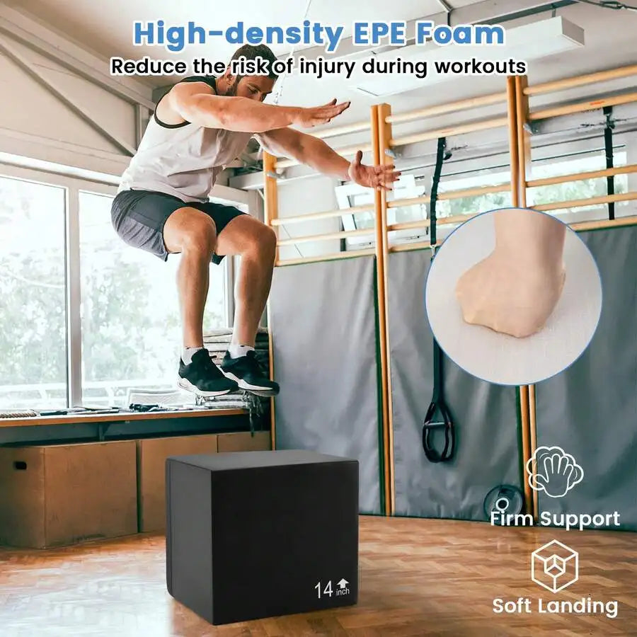 3 In 1 Plyometric Jump Box For Strength And Conditioning