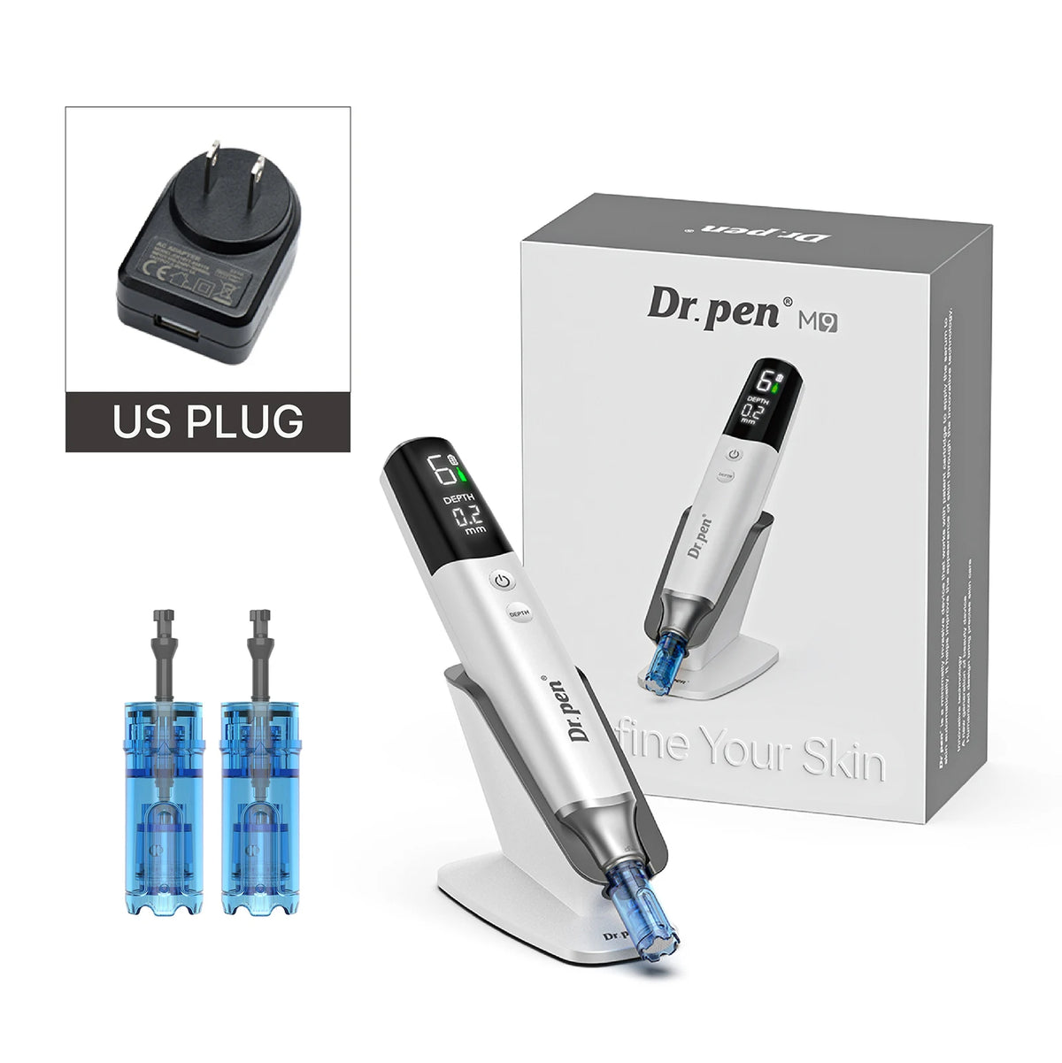 Hello Face M9 Microneedle Pen With M300 Led Mask Kit