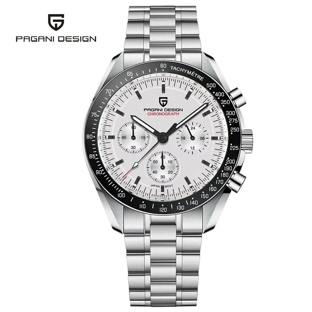 Pagani Design Stainless Steel Quartz Watch With Sapphire Glass