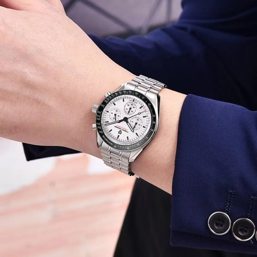 Pagani Design Stainless Steel Quartz Watch With Sapphire Glass