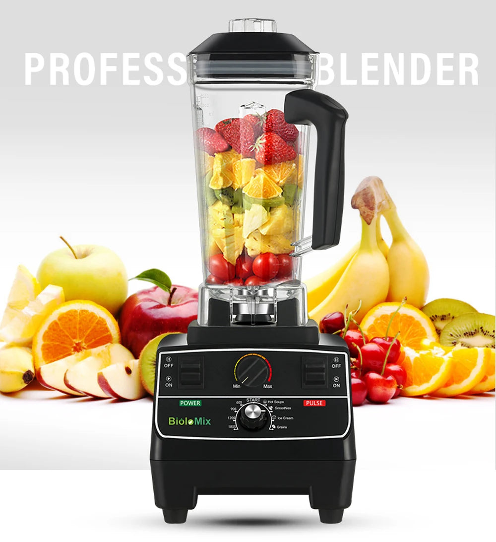 Biolomix Professional Smart Blender 2L Jar With Ice Crusher And Smoothie Function